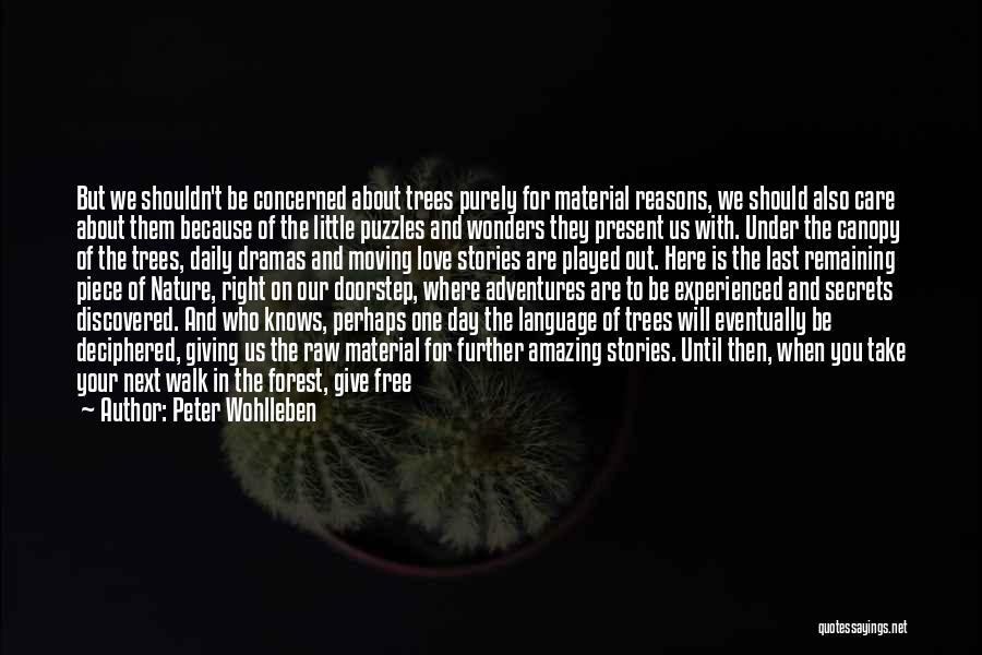 Giving And Love Quotes By Peter Wohlleben