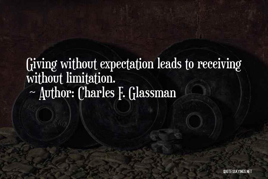 Giving And Receiving In A Relationship Quotes By Charles F. Glassman