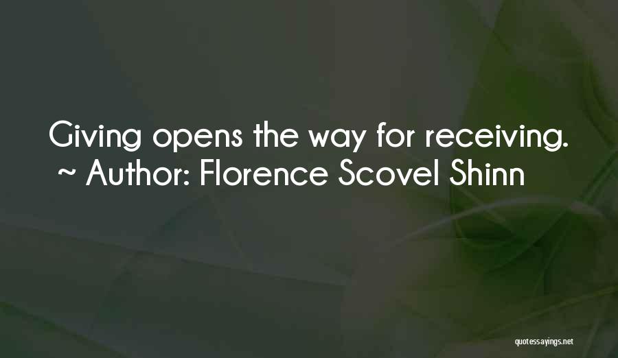 Giving And Receiving Nothing Quotes By Florence Scovel Shinn