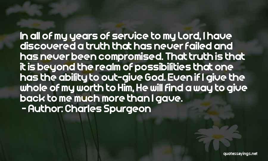 Giving And Service Quotes By Charles Spurgeon