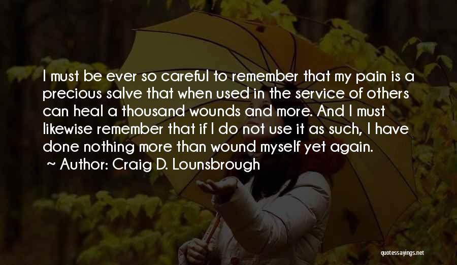 Giving And Service Quotes By Craig D. Lounsbrough