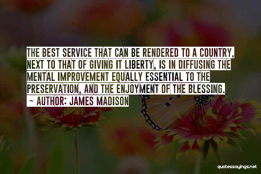 Giving And Service Quotes By James Madison