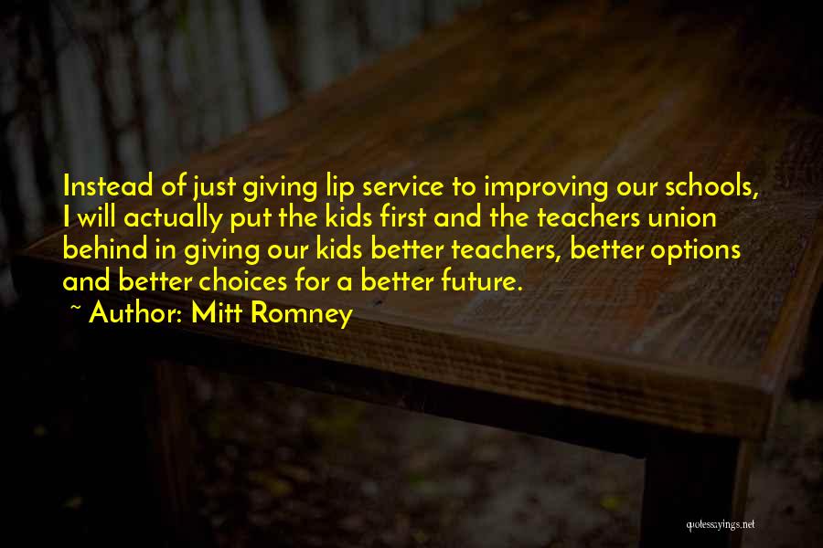 Giving And Service Quotes By Mitt Romney