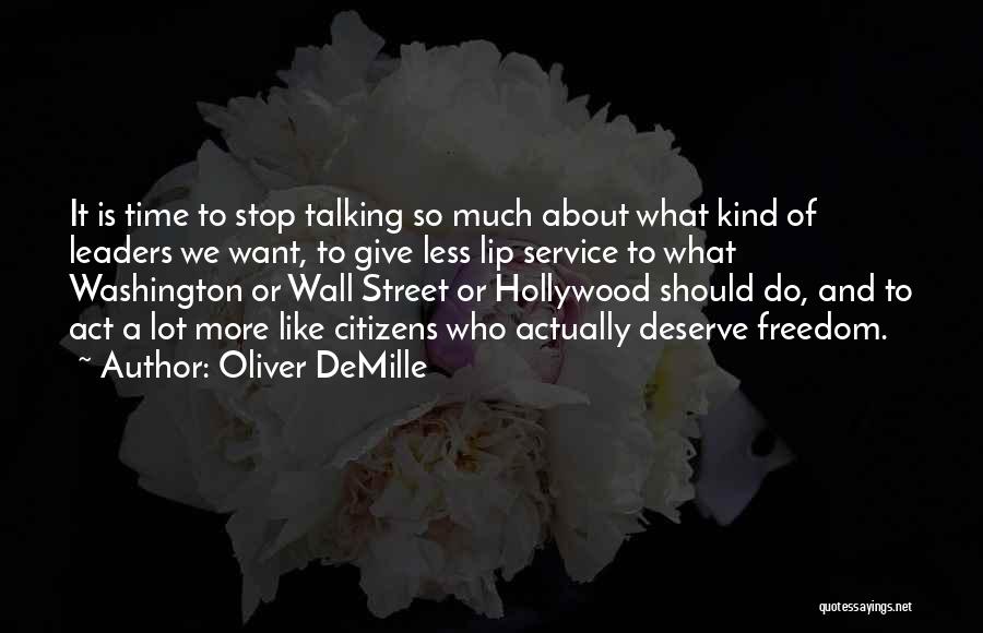 Giving And Service Quotes By Oliver DeMille