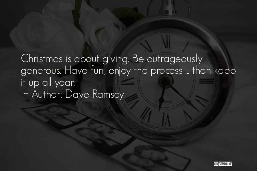Giving At Christmas Quotes By Dave Ramsey