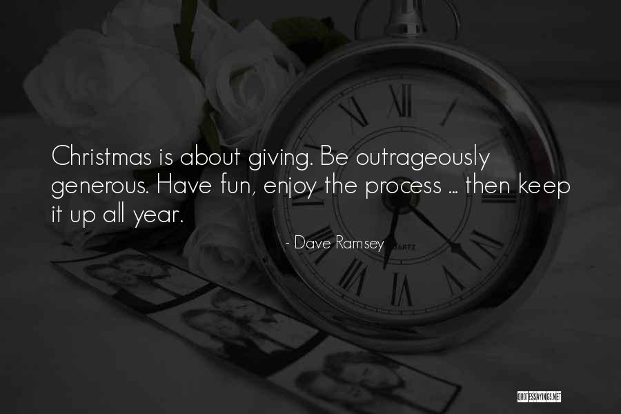 Giving At Christmas Quotes By Dave Ramsey