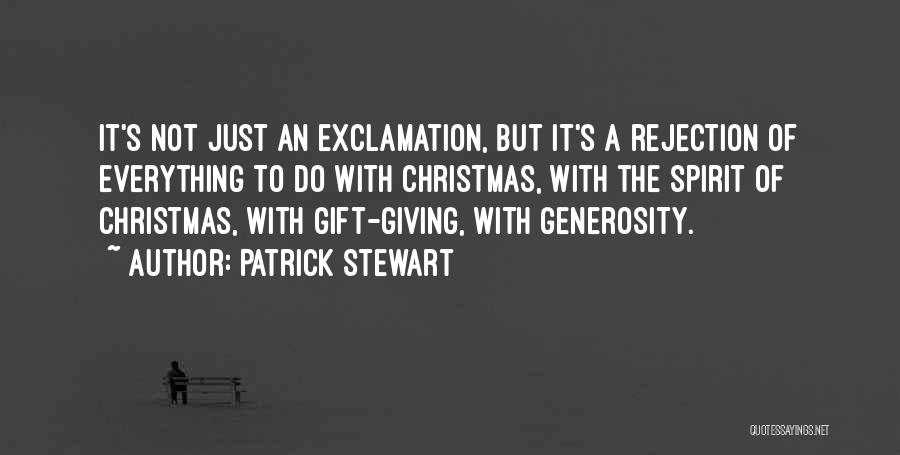 Giving At Christmas Quotes By Patrick Stewart