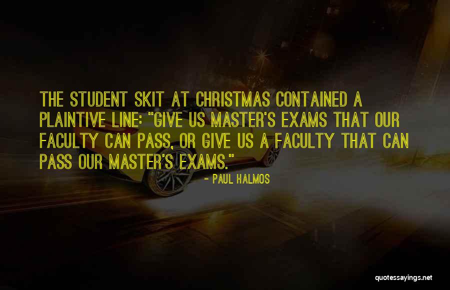 Giving At Christmas Quotes By Paul Halmos