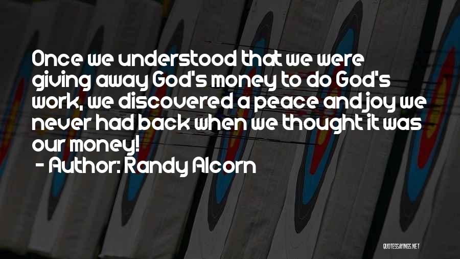 Giving Away Money Quotes By Randy Alcorn