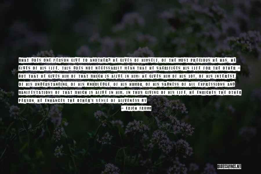 Giving Back In Life Quotes By Erich Fromm Giving Back In Life Quotes By Erich Fromm