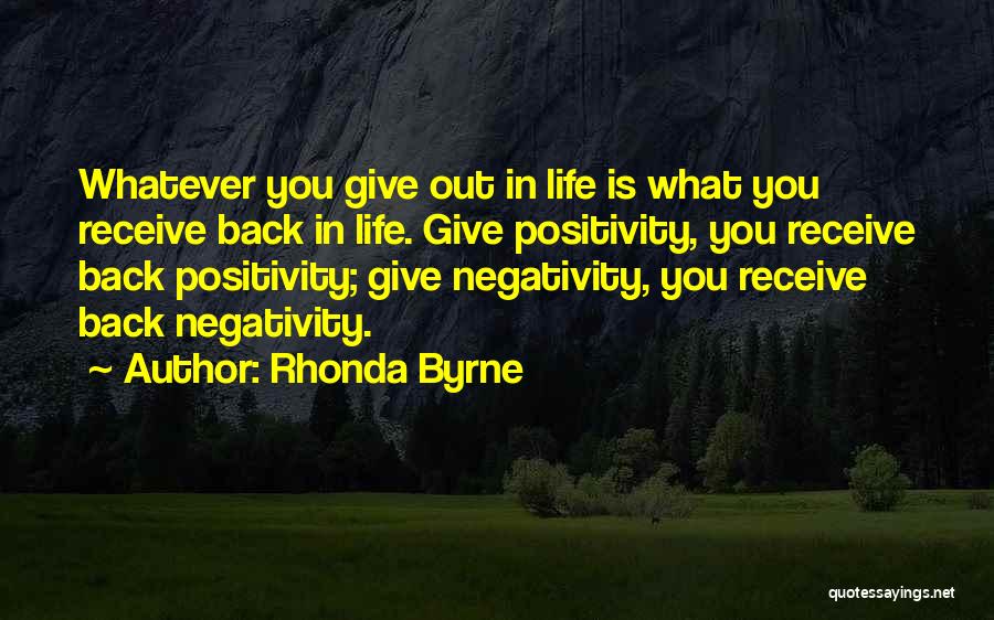 Giving Back In Life Quotes By Rhonda Byrne