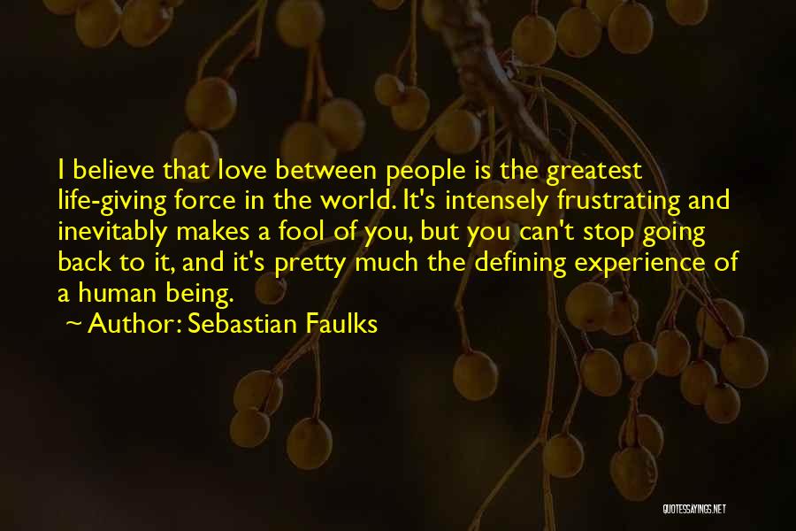 Giving Back In Life Quotes By Sebastian Faulks