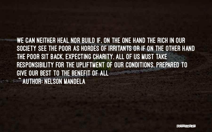 Giving Back To Charity Quotes By Nelson Mandela