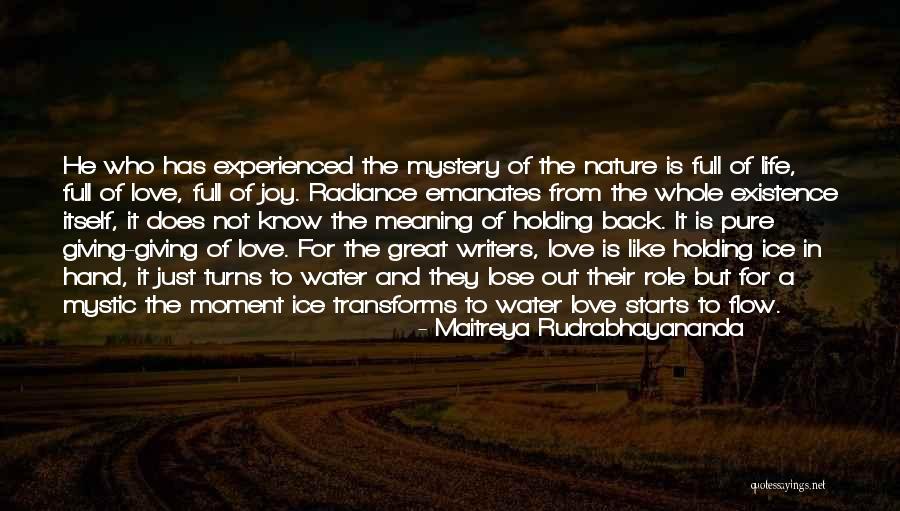 Giving Back To Nature Quotes By Maitreya Rudrabhayananda