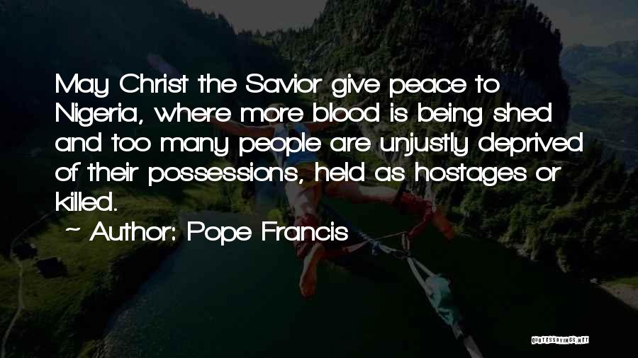 Giving Blood Quotes By Pope Francis