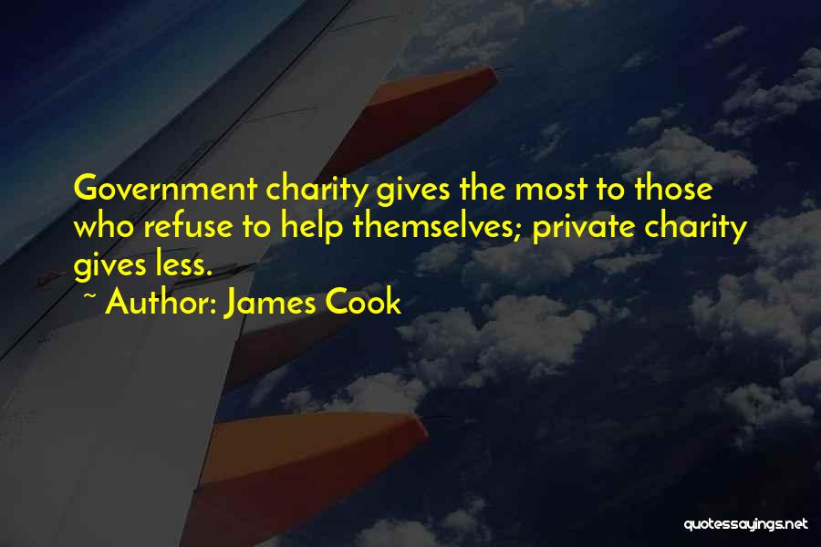 Giving Charity Quotes By James Cook