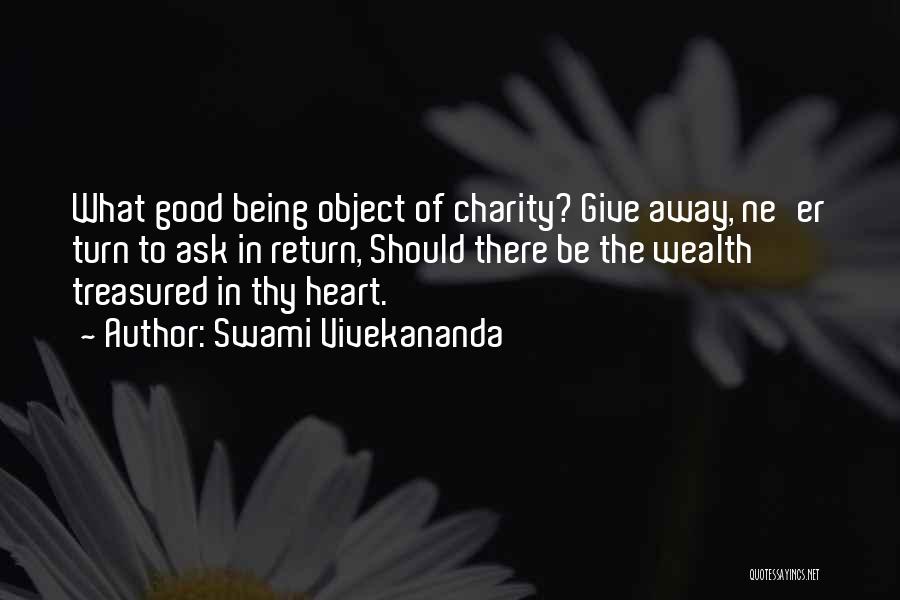 Giving Charity Quotes By Swami Vivekananda