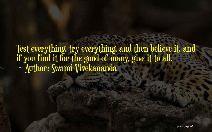 Giving Everything Quotes By Swami Vivekananda