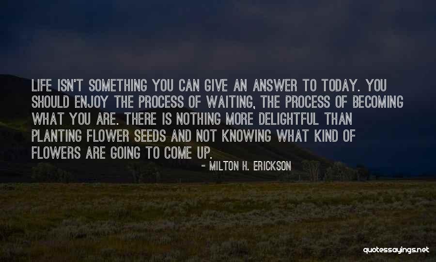 Giving Flowers Quotes By Milton H. Erickson Giving Flowers Quotes By Milton H. Erickson