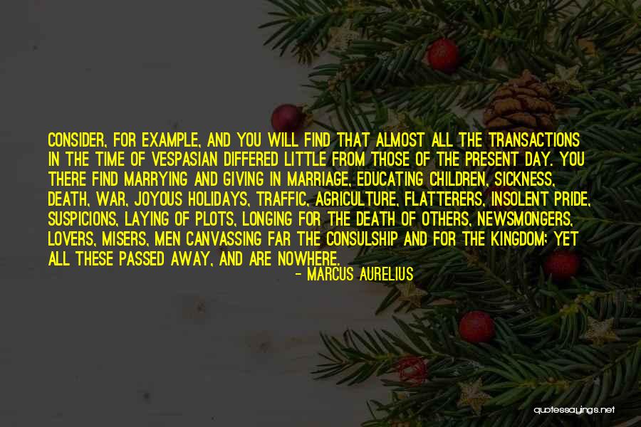 Giving For The Holidays Quotes By Marcus Aurelius