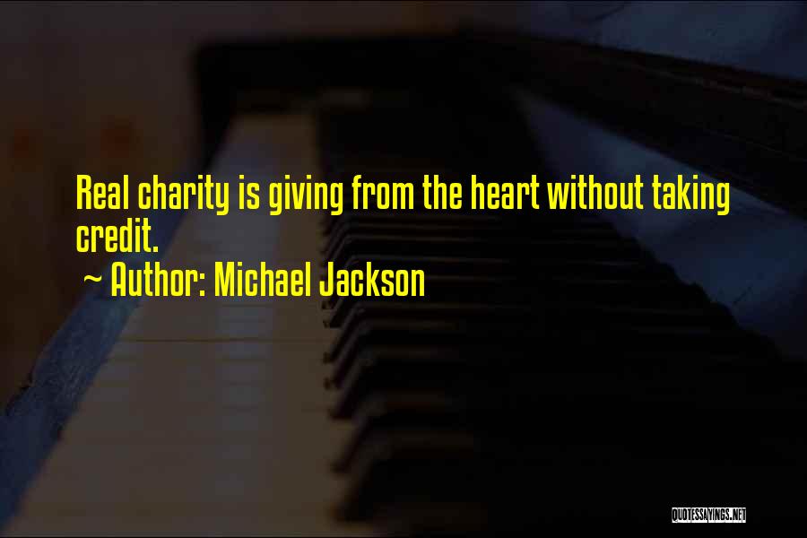 Giving From Heart Quotes By Michael Jackson