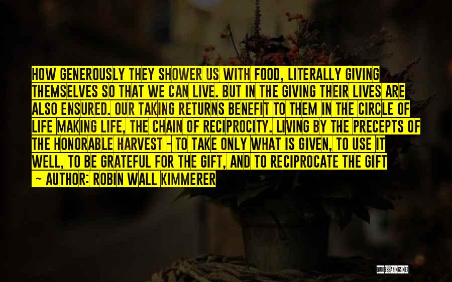 Giving Generously Quotes By Robin Wall Kimmerer