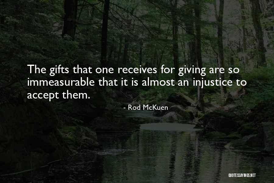 Giving Gifts Quotes By Rod McKuen