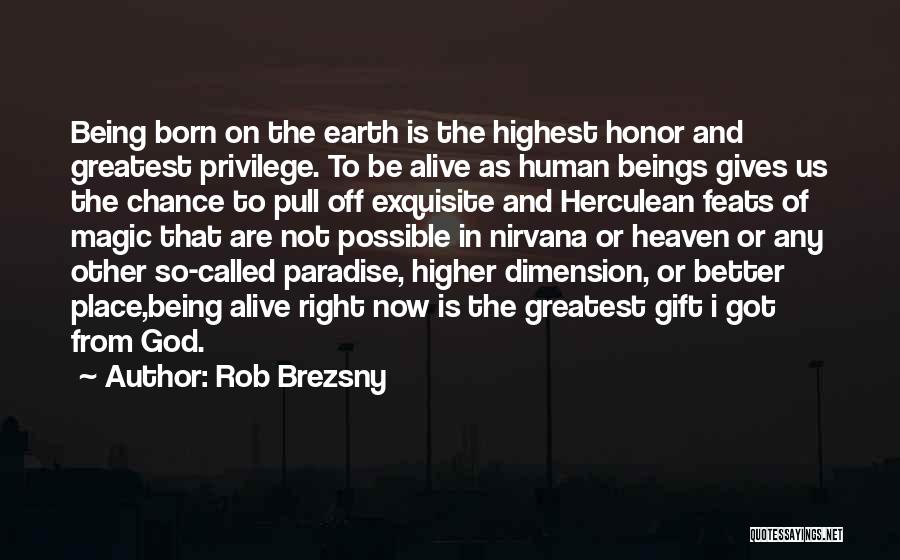 Giving Honor To God Quotes By Rob Brezsny