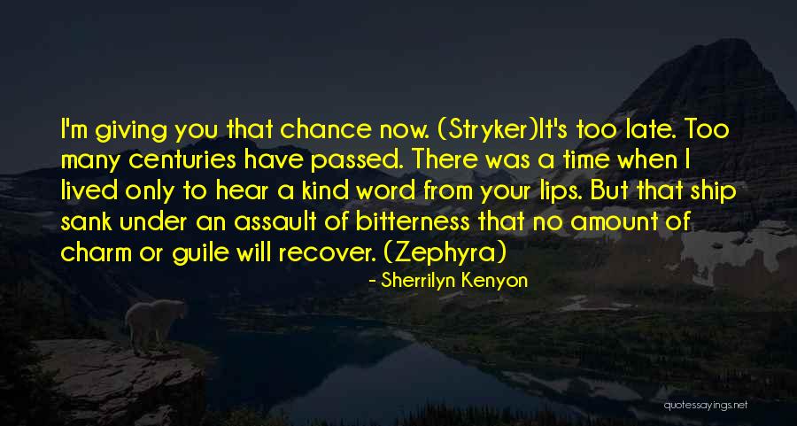 Giving It A Chance Quotes By Sherrilyn Kenyon Giving It A Chance Quotes By Sherrilyn Kenyon