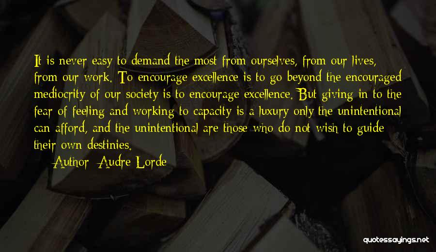 Giving It A Go Quotes By Audre Lorde