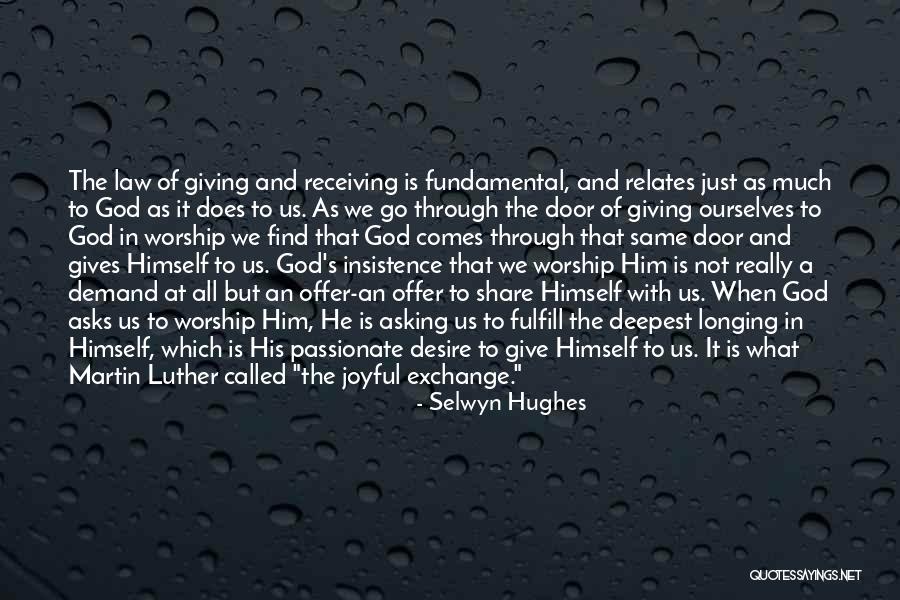 Giving It All To God Quotes By Selwyn Hughes