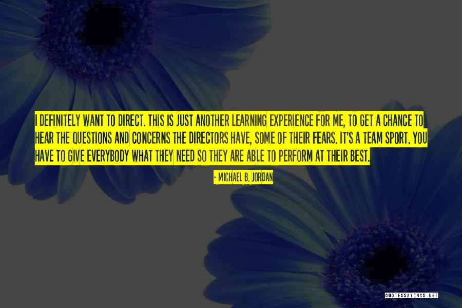 Giving It Another Chance Quotes By Michael B. Jordan Giving It Another Chance Quotes By Michael B. Jordan