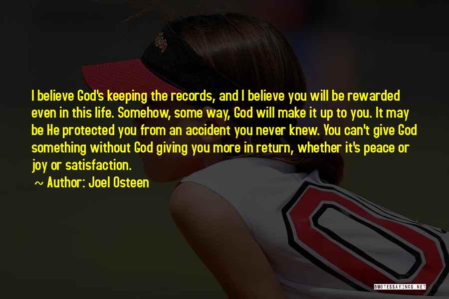 Giving It Up To God Quotes By Joel Osteen
