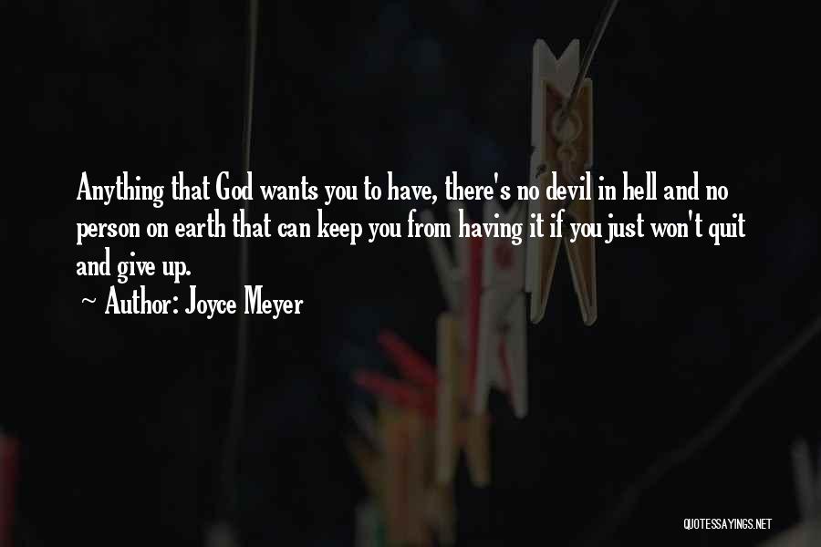 Giving It Up To God Quotes By Joyce Meyer