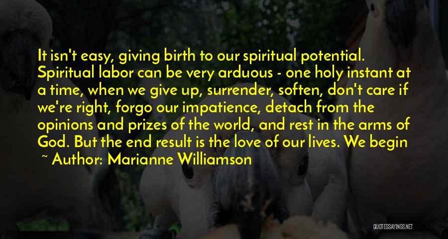 Giving It Up To God Quotes By Marianne Williamson