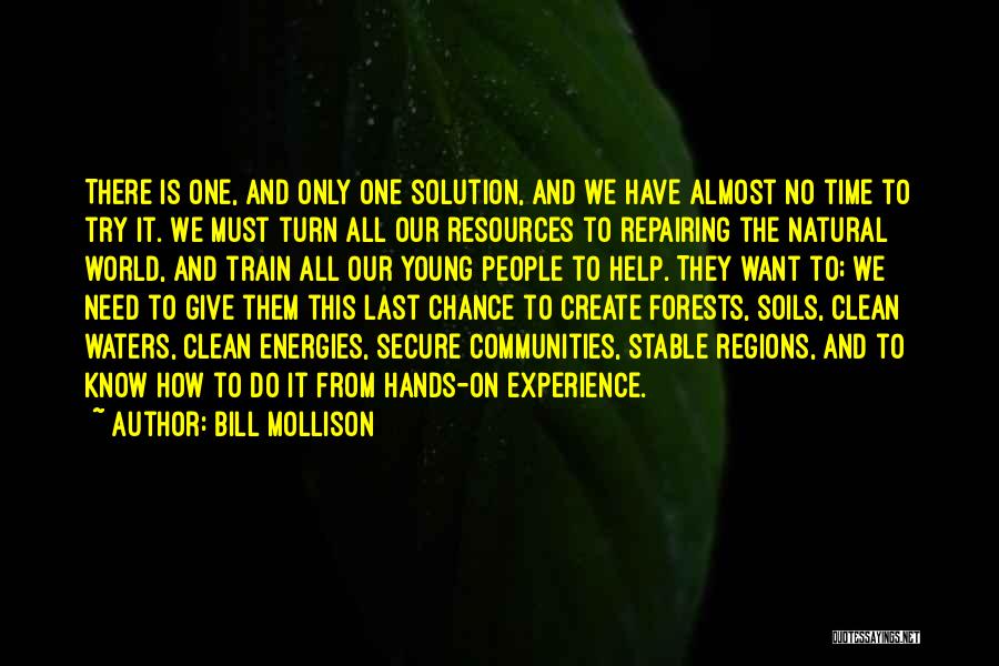 Giving Last Chance Quotes By Bill Mollison