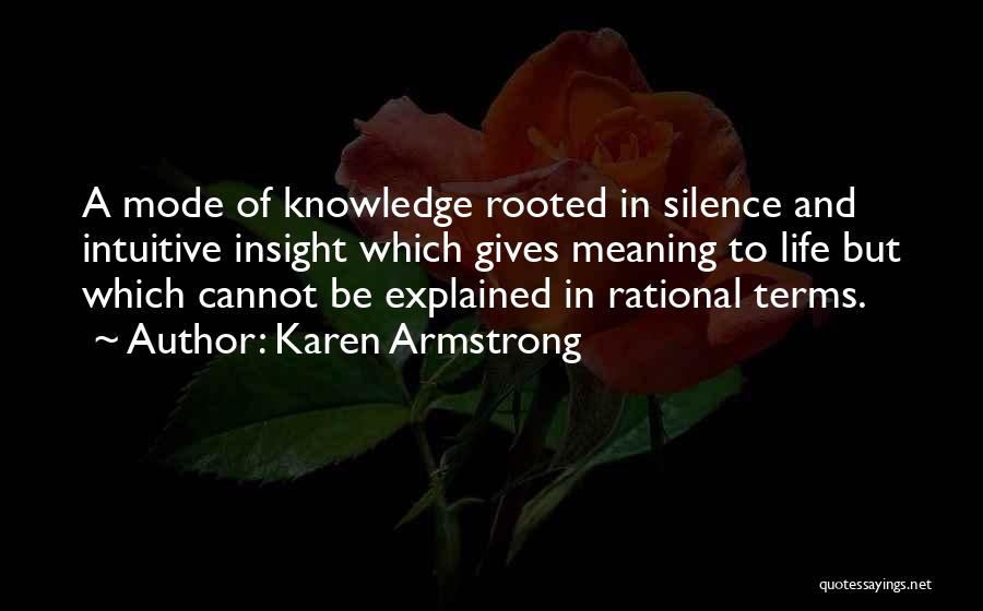 Giving Life Meaning Quotes By Karen Armstrong