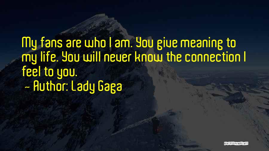 Giving Life Meaning Quotes By Lady Gaga