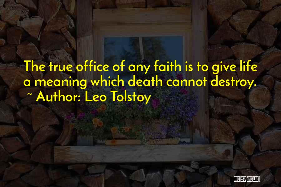 Giving Life Meaning Quotes By Leo Tolstoy