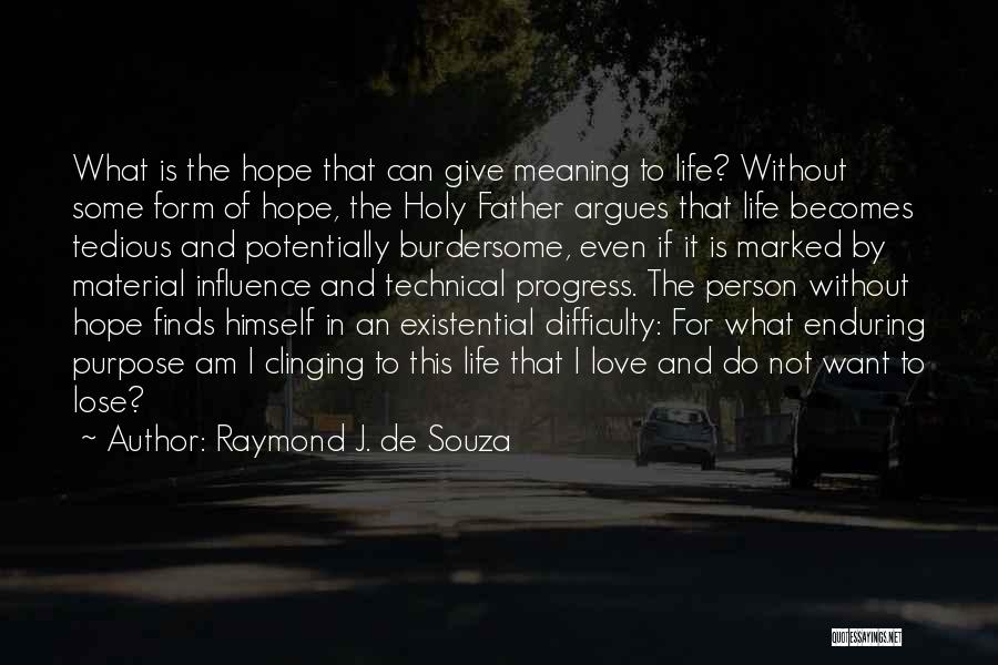 Giving Life Meaning Quotes By Raymond J. De Souza