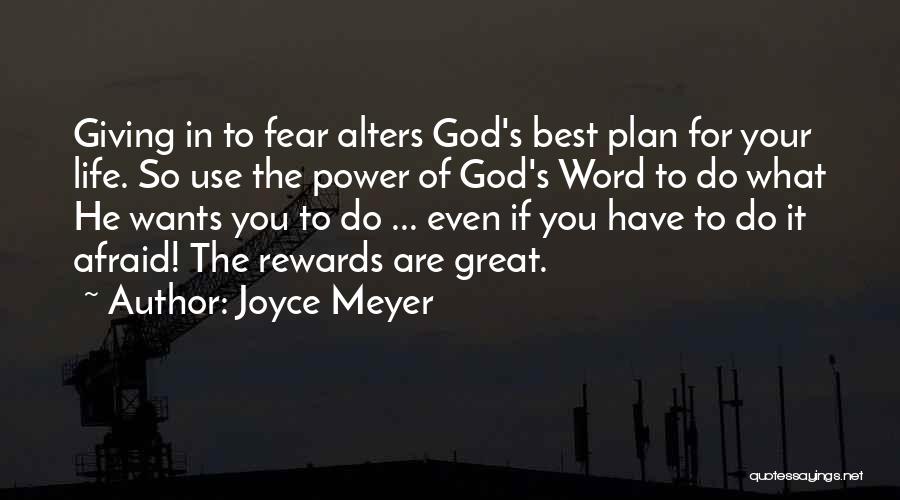 Giving Life To God Quotes By Joyce Meyer