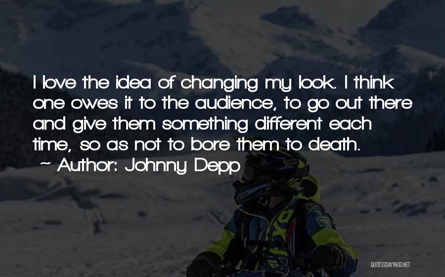 Giving Love Time Quotes By Johnny Depp