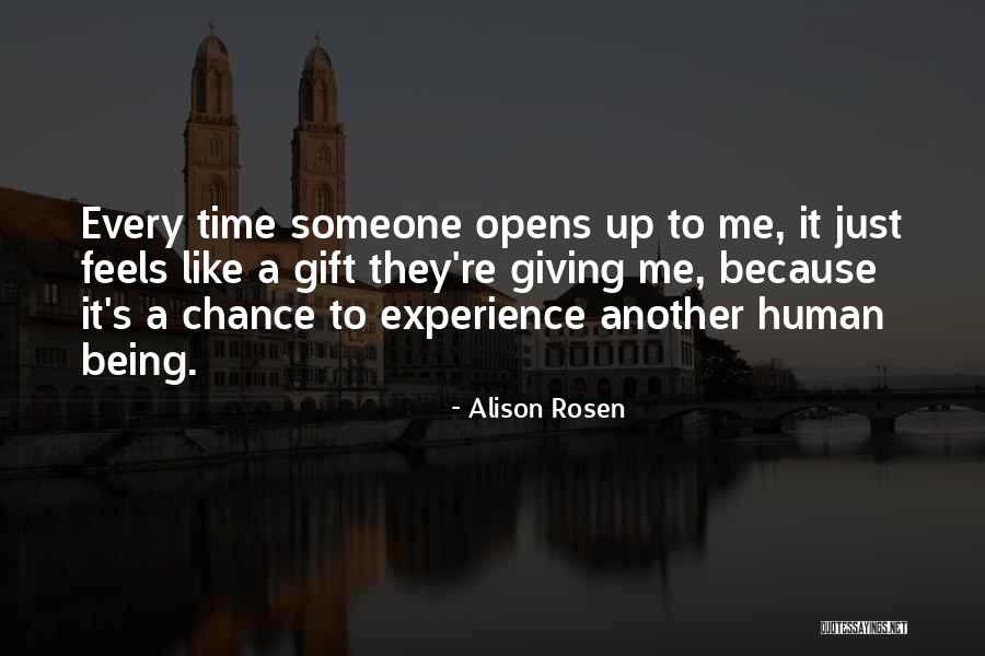 Giving Me Another Chance Quotes By Alison Rosen Giving Me Another Chance Quotes By Alison Rosen