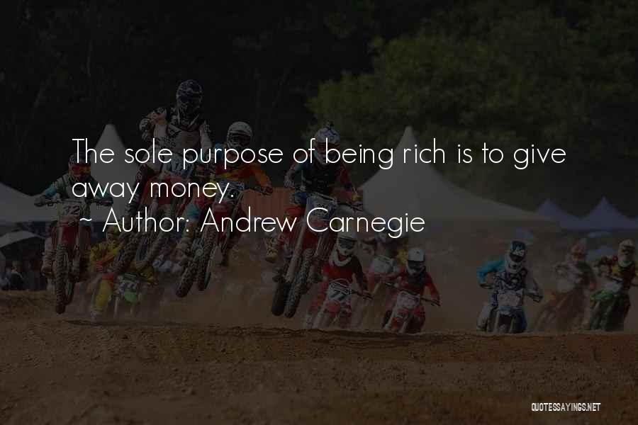 Giving Money Away Quotes By Andrew Carnegie