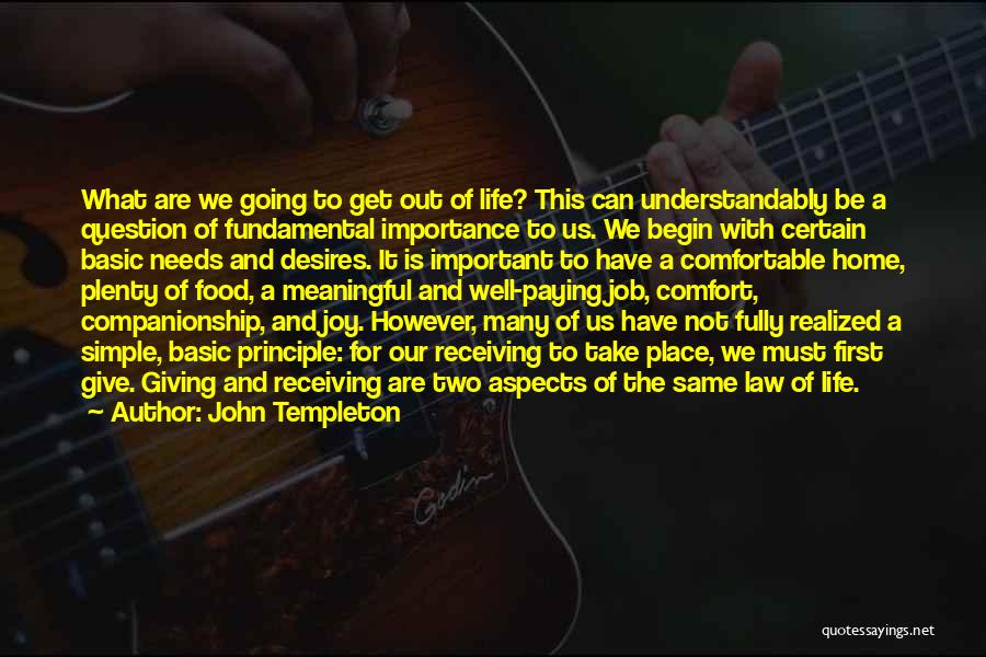 Giving No Importance Quotes By John Templeton