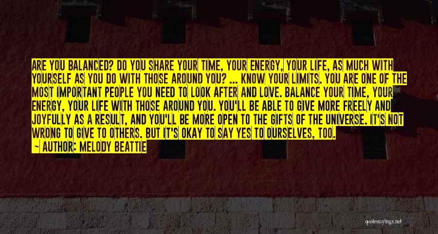 Giving Of Your Time Quotes By Melody Beattie