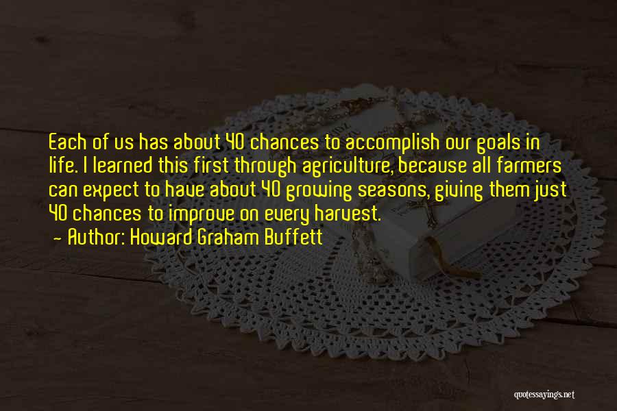 Giving Out Too Many Chances Quotes By Howard Graham Buffett
