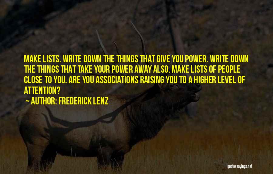 Giving Power Away Quotes By Frederick Lenz