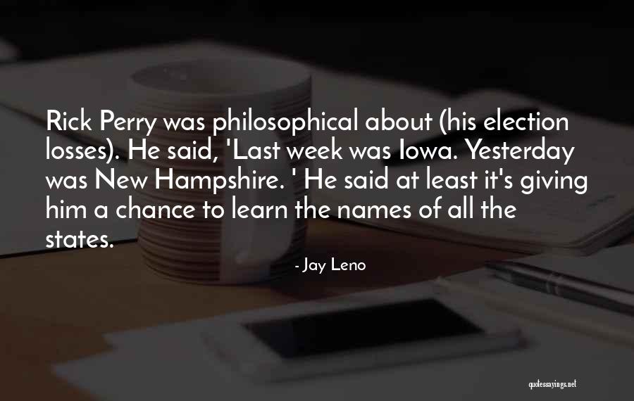 Giving Someone New A Chance Quotes By Jay Leno Giving Someone New A Chance Quotes By Jay Leno