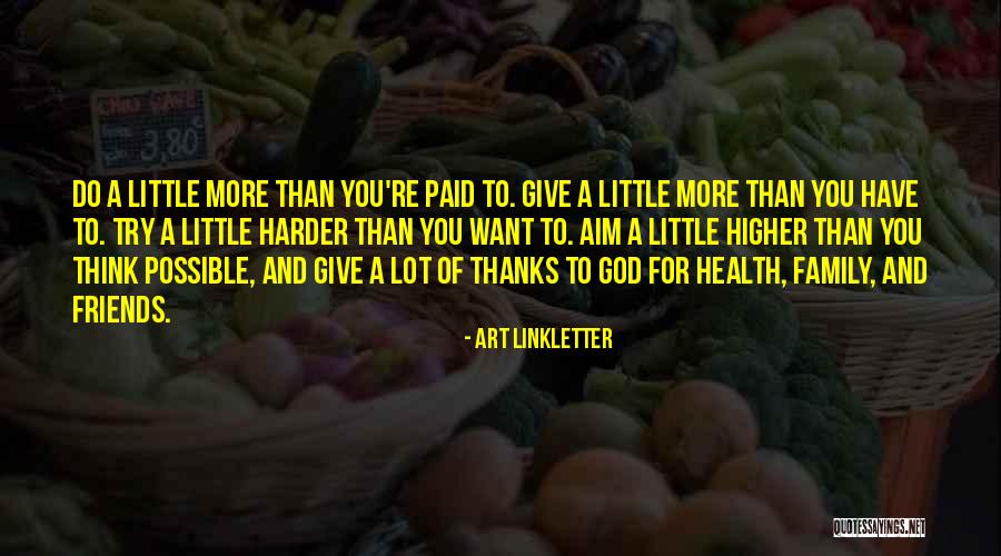 Giving Thanks Quotes By Art Linkletter